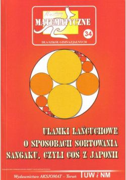 Miniatury matematyczne 34 Ułamki łańcuchowe