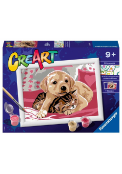 CreArt dla dzieci: Piesek z kotkiem