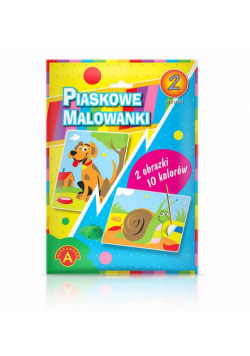 Piaskowe malowanki Pies, ślimak ALEX
