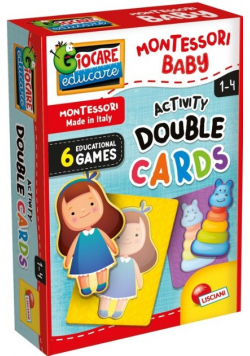Lisciani Montessori Baby Activity Double Cards NOWA