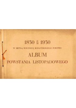 Album powstania listopadowego