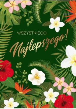 Karnet B6 PP-2099 Wszystkiego najlepszego kwiaty