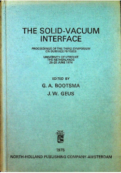 The Solid Vacuum Interface