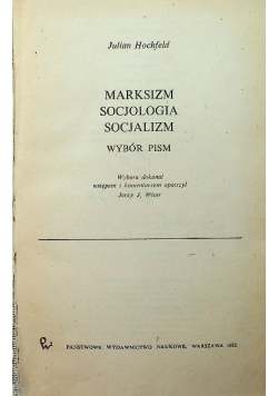 Marksizm Socjologia Socjalizm