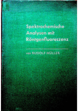 Spektrochemische analysen mit rontgenfluoreszenz