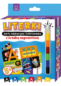Uczę się i koloruję 5+ Literki. Karty edukacyjne..