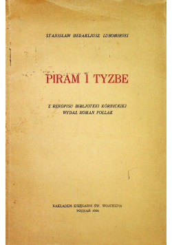 Piram I Tyzbe 1929R