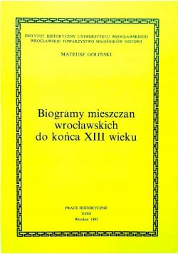 Biogramy mieszczan wrocławskich do końca XIII wieku