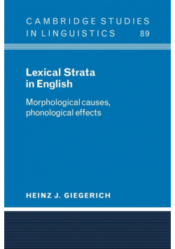 Lexical Strata in English
