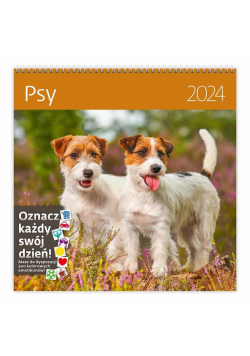 Kalendarz 2024 30x30 Psy HELMA
