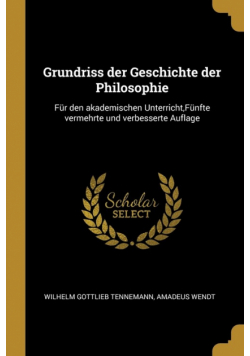 Grundriss der Geschichte der Philosophie