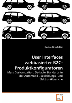 User Interfaces webbasierter B2C-Produktkonfiguratoren