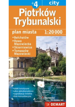 Plan miasta Piotrków Tryb./Skierniewice +4 1:20000