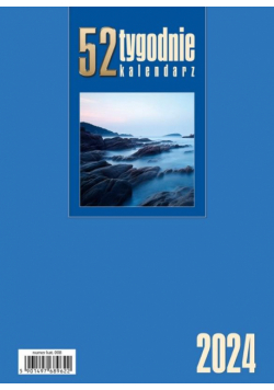 Kalendarz 2024 Biurkowy stojący niebieski