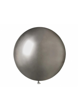 Balony chromowane grafitowe 48cm 25szt