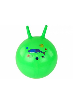 Piłka do skakania zielona z rekinem 45cm