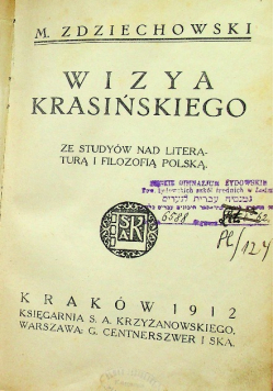 Wizyta Krasińskiego 1912 r.