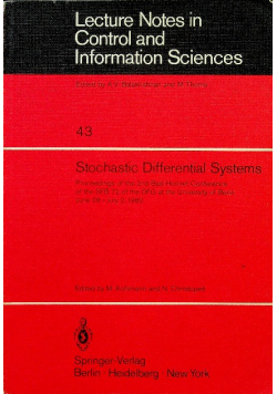 Stochastic Differential Systems 43