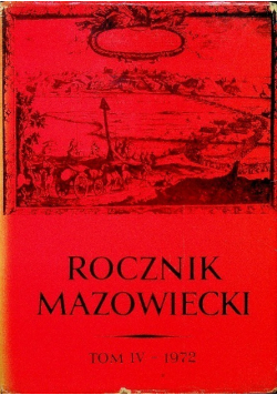 Rocznik mazowiecki Tom IV