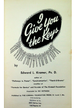 I give you the keys