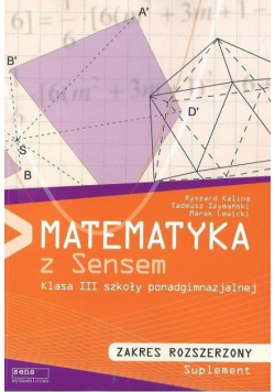 Matematyka LO 3 podr. ZR Suplement SENS