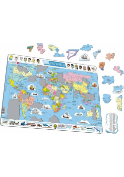 Układanka Mapa Świat polityczna Maxi
