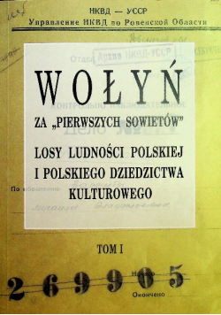 Wołyń za pierwszych Sowietów