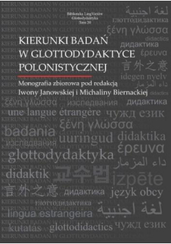 Kierunki badań w glottodydaktyce polonistycznej