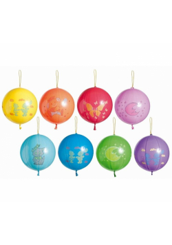 Balony pastelowe piłka z nadrukiem MIX 50szt