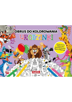 Obrus do kolorowania. Urodzinki