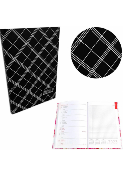 Kalendarz 2023 A5 tygodniowy soft touch kratka