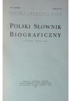 Polski słownik biograficzny Zeszyt 139