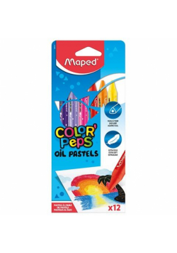 Kredki Colorpeps pastele olejne 12 kolorów MAPED