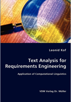 Text Analysis for Requirements Engineering- Application of Computational Linguistics