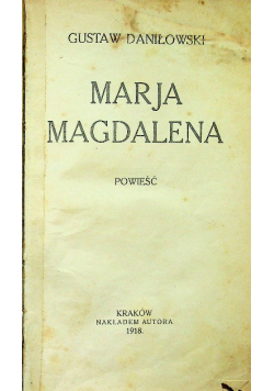 Maria Magdalena 1918 r.