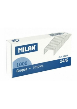 Zszywki metalowe 24/6 1000szt MILAN