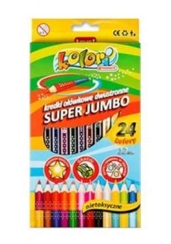 Kredki Premium Kolori Jumbo 24 kolory PENMATE