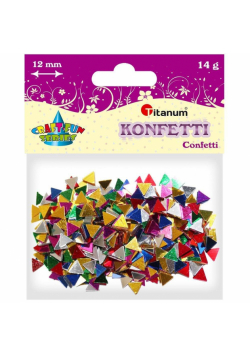 Konfetti trójkąty mix 14g