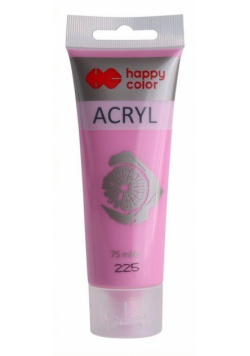 Farba akrylowa 75ml fuksja pastel HAPPY COLOR