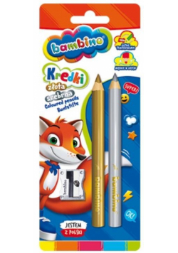 Kredki ołówkowe 2 kolory BAMBINO