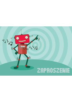 Zaproszenie ZZ-061 Robot (5 szt.)