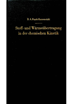 Stoff und warmeubertragung in der chemischen
