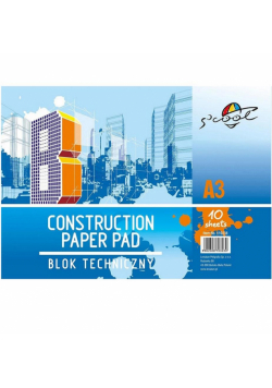 Blok techniczny A3/10K 160gsm S'cool