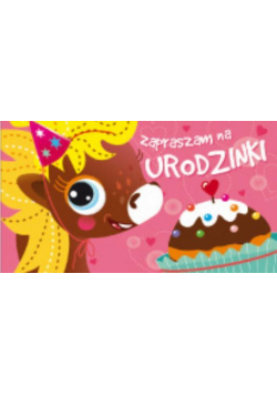 Zaproszenie urodzinowe - Konik (5szt) AVANTI