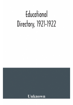 Educational directory, 1921-1922