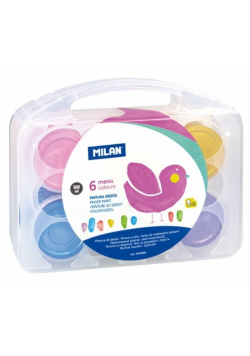 Farby do malowania palcami metalic 6 kol x 100ml