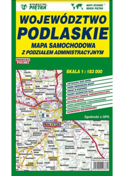 Województwo Podlaskie 1: 183 000 mapa samochodowa