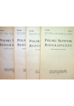 Polski Słownik Biograficzny Tom XIX Zeszyt 80 do 83
