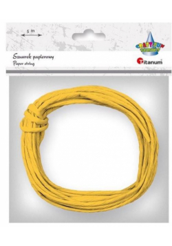 Sznurek papierowy 3.5mmx5m żółty