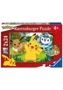 Puzzle dla dzieci 2x24 Pokemon